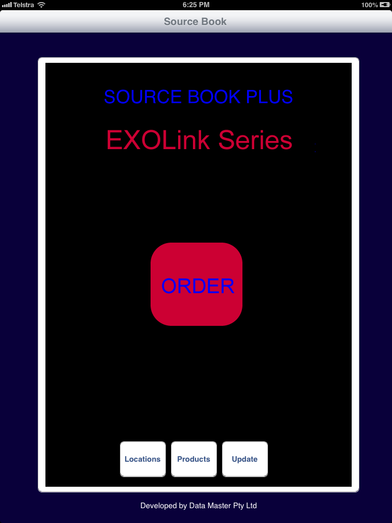 EXOLink App Main Page